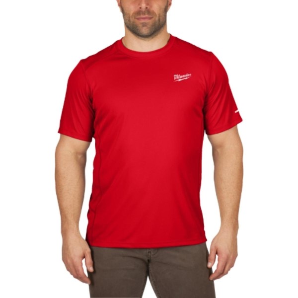 Milwaukee Workskin Funktions-T-Shirt rot mit UV-Schutz