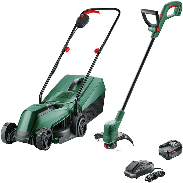 Bosch 18V RASENPFLEGE-SET E-MOWER+E-GRASSCUT