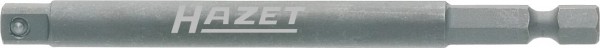 HAZET Schlag- Maschinenschrauber Adapter, Sechskant 6,3 (1/4 Zoll), Vierkant 6,3 mm (1/4 Zoll)