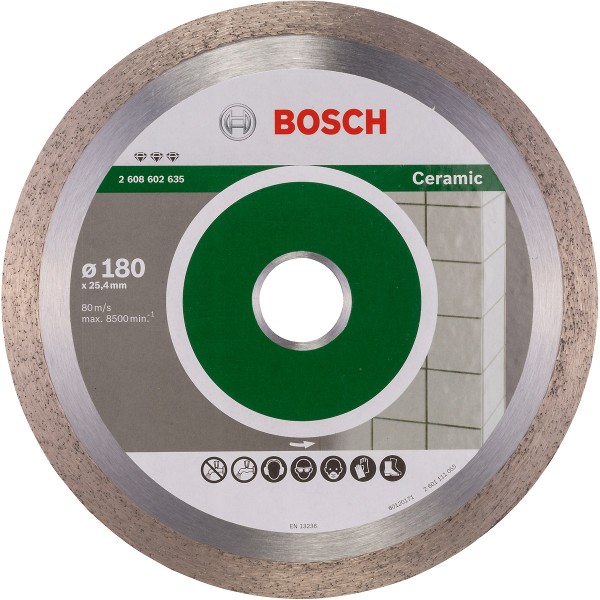 Bosch Diamanttrennscheibe Best for Ceramic, Segmenthöhe (mm):10