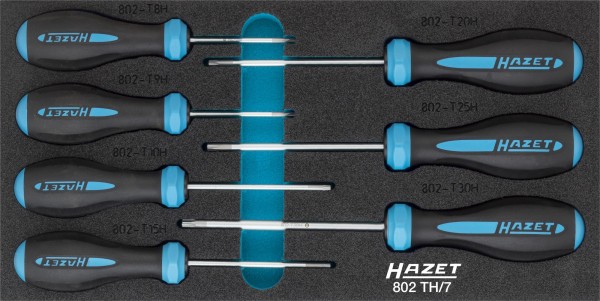 HAZET Schraubendreher-Satz HEXAnamic® Tamper Resistant TORX® Profil 7-teilig