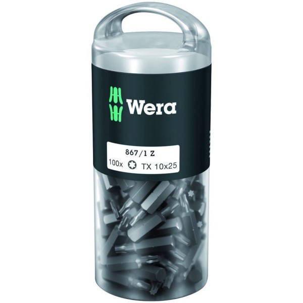 Wera 867/1 TORX DIY 100, TX 10 x 25 mm, 100-teilig