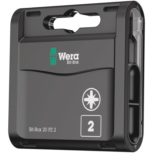 Wera Bit-Box 20 PZ, PZ 2 x 25 mm, 20-teilig
