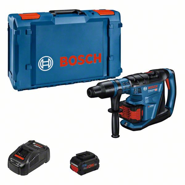 Bosch Akku-Bohrhammer BITURBO mit SDS max GBH 18V-40 C, 2 x Akku ProCORE18V 8.0Ah