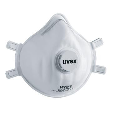 uvex silv-Air classic 2310 Atemschutzmaske FFP3 mit Ausatemventil Retailverpackung - Inhalt: 2 Stüc