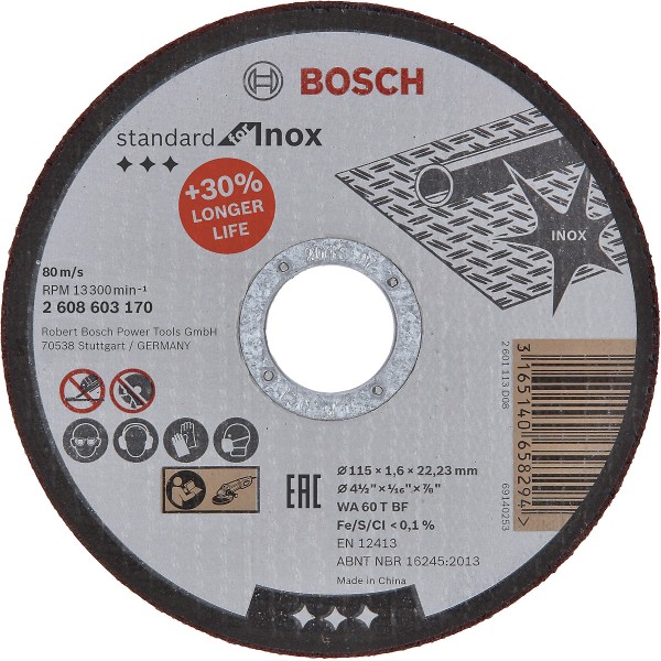 Bosch Trennscheibe gerade Standard for Inox WA 60 T BF