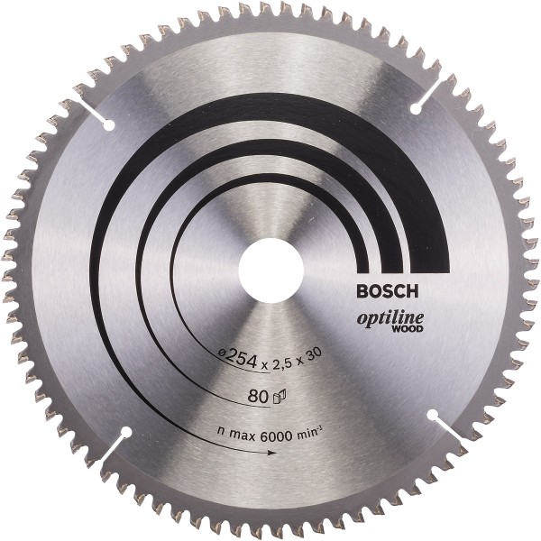 Bosch Kreissägeblatt Optiline Wood für Kapp- und Gehrungssäge ø 254 mm