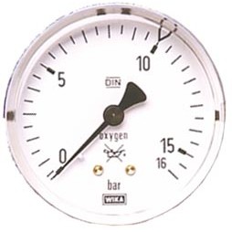ELMAG Arbeitsdruckmanometer (Sauerstoff)