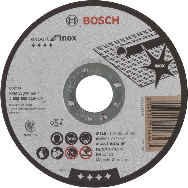 Bosch Trennscheibe gerade Expert for Inox AS 46 T INOX BF