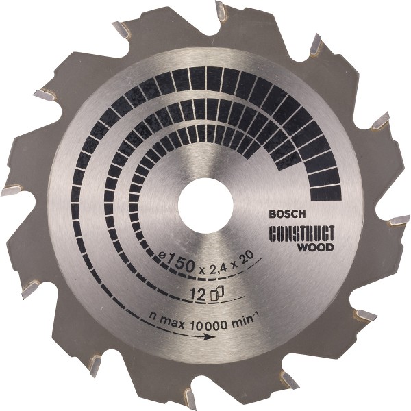 Bosch Kreissägeblatt Construct Wood für Handkreissägen