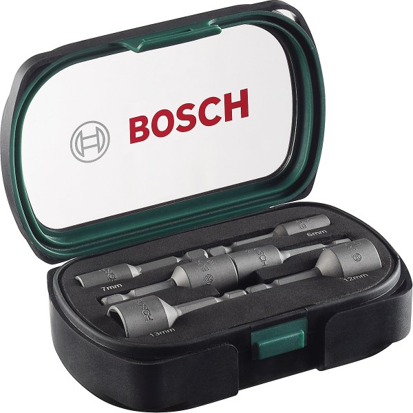 Bosch Steckschlüssel-Set, 6-teilig, 50 mm, 6 - 13