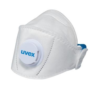 uvex silv-Air premium 5110+ Atemschutzmaske FFP1 mit Ausatemventil Retailverpackung - Inhalt: 3 Stüc