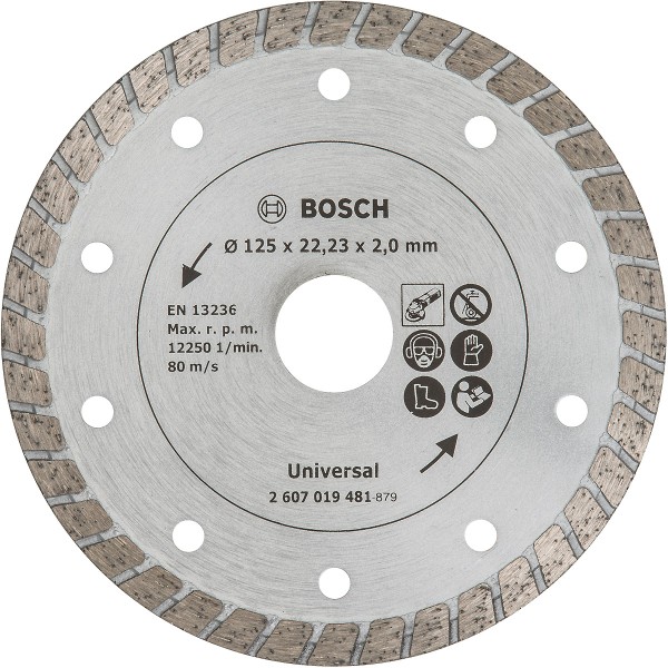 Bosch Diamanttrennscheibe Turbo, Durchmesser (mm):125