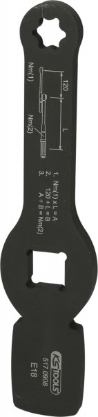 KS Tools 3/4" Schlag-Torx-E-Schlüssel mit 2 Schlagflächen, E18
