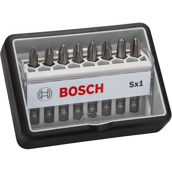 Bosch Schrauberbit-Set Robust Line Sx Extra-Hart, 8-teilig, 49mm, PH