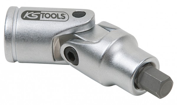 KS Tools 3/8" Bit-Stecknuss mit Gelenk für Innensechskant-Schrauben am Bremssattel, 7mm