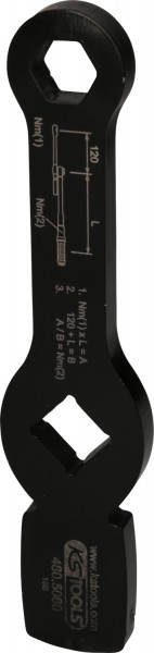 KS Tools 3/4" Schlag-Sechskant-Schlüssel mit 2 Schlagflächen