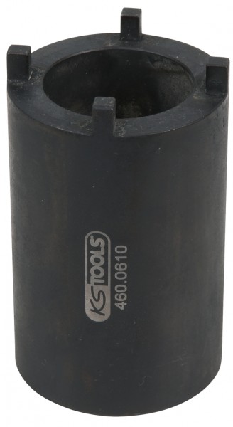 KS Tools 1/2" DAF Nutmuttern-Schlüssel für Lenkgestänge-Befestigung mit 4 Zapfen, 52 mm