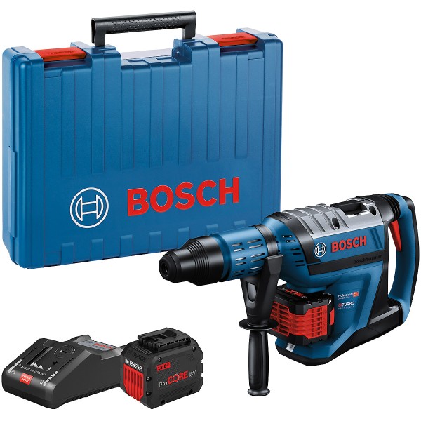Bosch Akku-Bohrhammer BITURBO mit SDS max GBH 18V-45 C, 2 x Akku ProCORE18V 12.0Ah