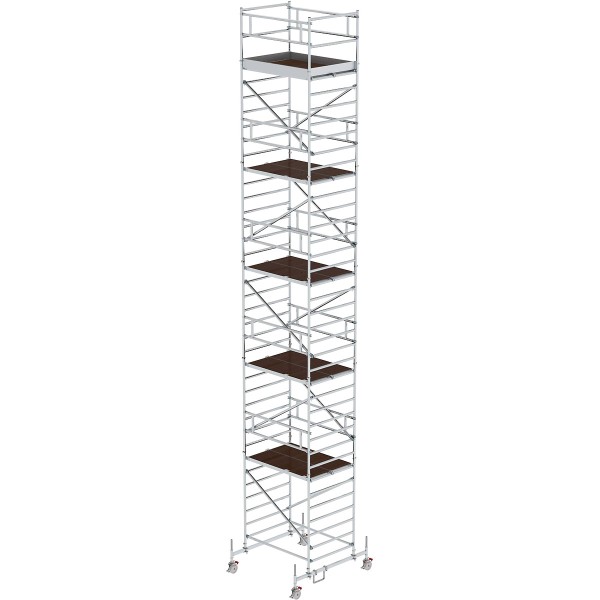 Rollgerüst 1,35 x 1,80 m mit Fahrbalken & Doppel-Plattform