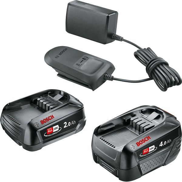 Bosch Batterie-Set 18V 2Ah + 4Ah + AL18V-