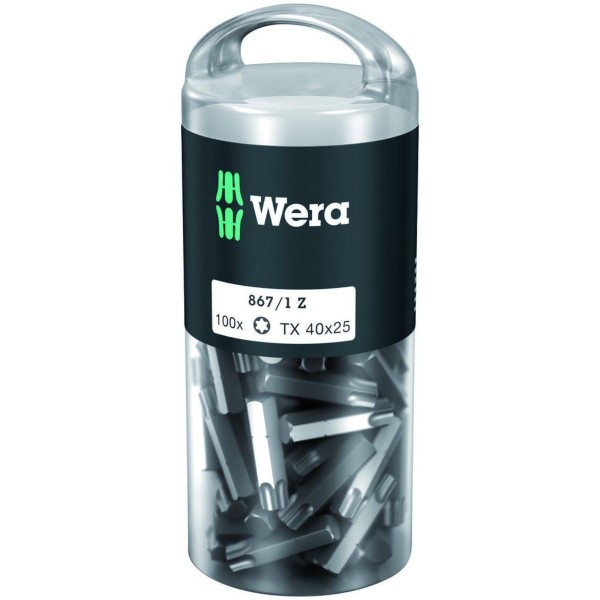 Wera 867/1 TORX DIY 100, TX 40 x 25 mm, 100-teilig
