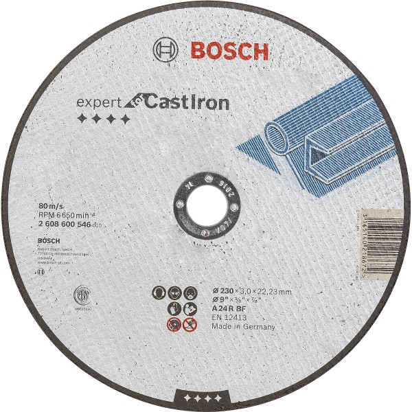 Bosch Trennscheibe gerade Expert for Cast Iron AS 24 R BF, 230 mm x 3 mm