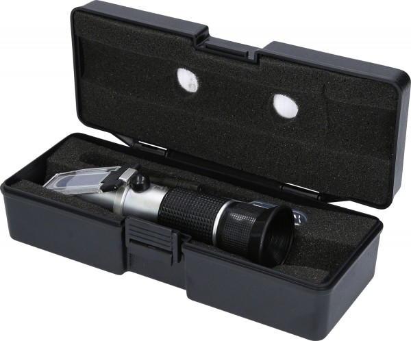 KS Tools Refraktometer - optisches Prüfgerät für Batterieflüssigkeit, Frostschutzmittel und AdBlue®-