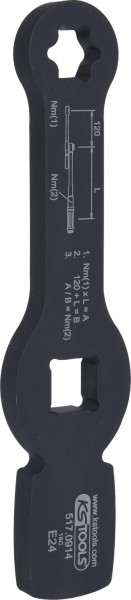 KS Tools 3/4" Schlag-Torx-E-Schlüssel mit 2 Schlagflächen, E24