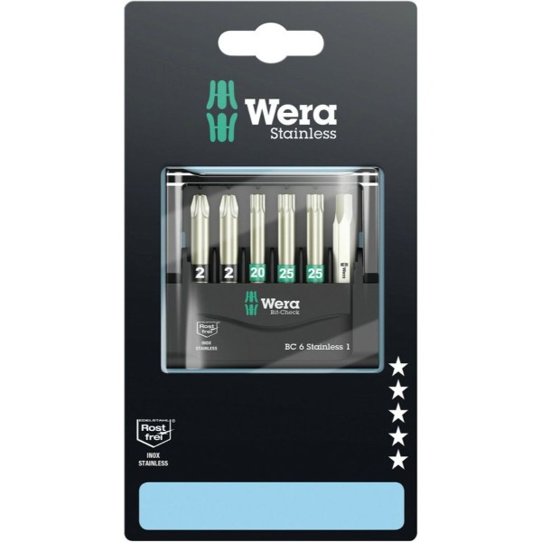 Wera Bit-Check 6 Stainless 1 SB, 6-teilig