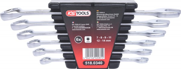 KS Tools Bremssystem-Entlüfterschlüssel-Satz, 6-tlg
