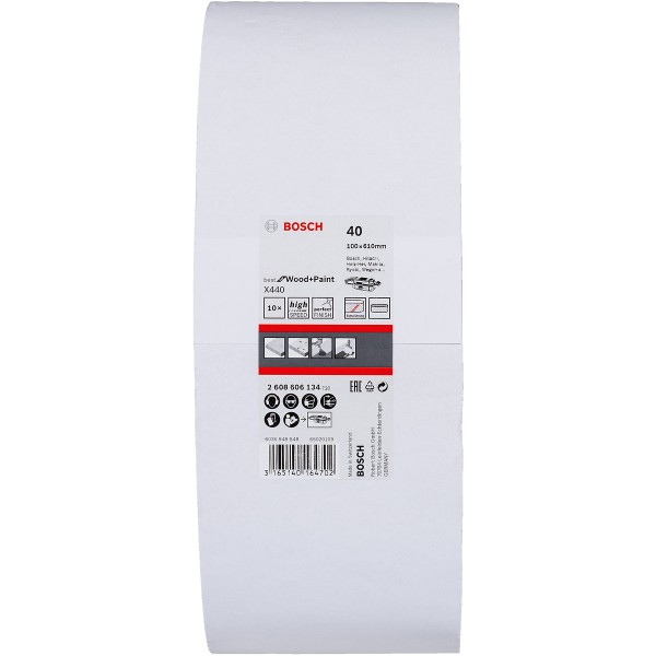 Bosch Schleifband-Set X440 Best for Wood and Paint, 10-teilig 100x610 mm