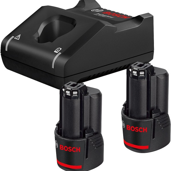 Bosch Akku Starter-Set: 2 x GBA 12 Volt, 3.0 Ah und GAL 12V-40