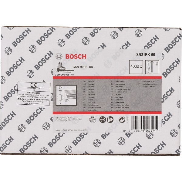 Bosch Rundkopf-Streifennagel SN21RK 60