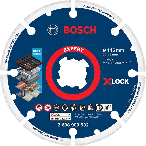 Bosch Diamanttrennscheibe X-LOCK Best for Metal
