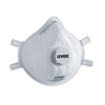 uvex silv-Air classic 2312 Atemschutzmaske FFP3 mit Ausatemventil Retailverpackung - Inhalt: 2 Stüc