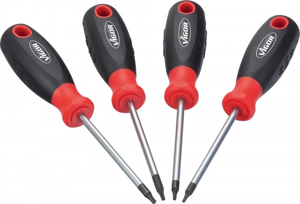 VIGOR TORX® Schraubendreher Satz, V4418, Innen TORX® Profil, Anzahl Werkzeuge: 4