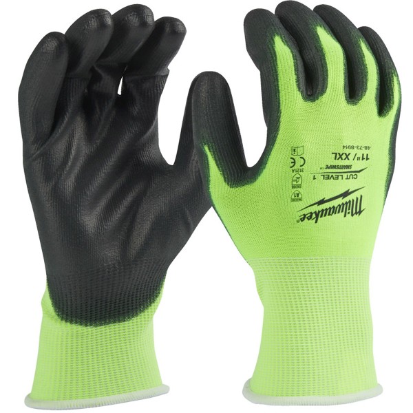 Milwaukee - SCHNITTSCHUTZHANDS. 1/A 11/XXL HI-VIS - 4932479920