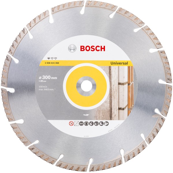 Bosch Diamanttrennscheibe Standard for Universal, 300 x 20 x 3,3 x 10 mm