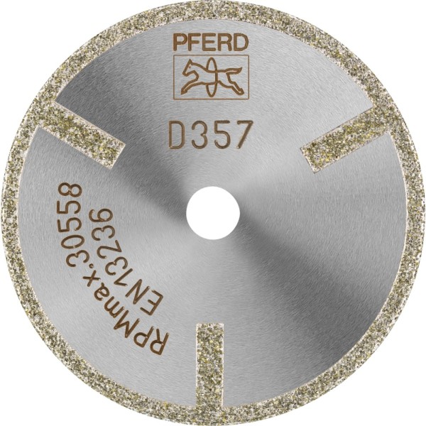 PFERD Diamant-Trennscheibe D1A1R mit Schutzsegment für GFK/CFK