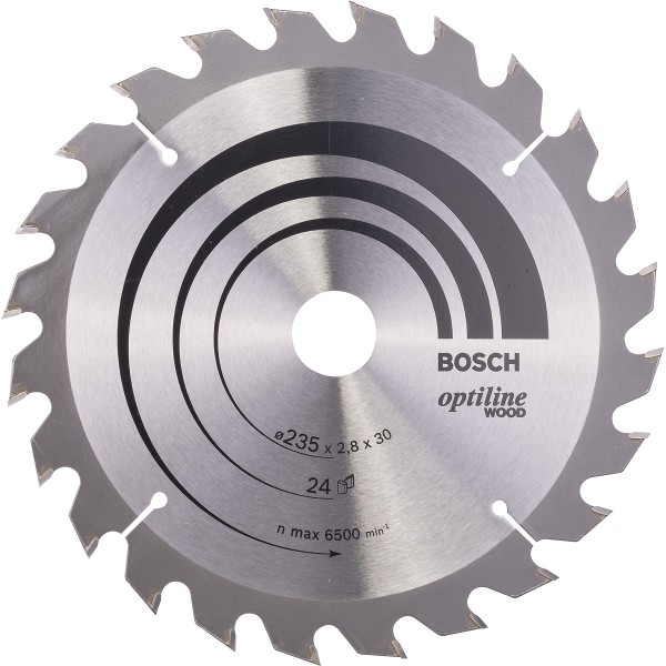 Bosch Kreissägeblatt Optiline Wood für Handkreissägen ø 235 mm