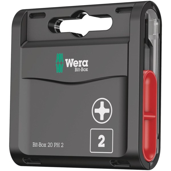 Wera Bit-Box 20 PH, PH 2 x 25 mm, 20-teilig