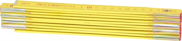 KS Tools Holz-Gliedermaßstab, gelb, 2m