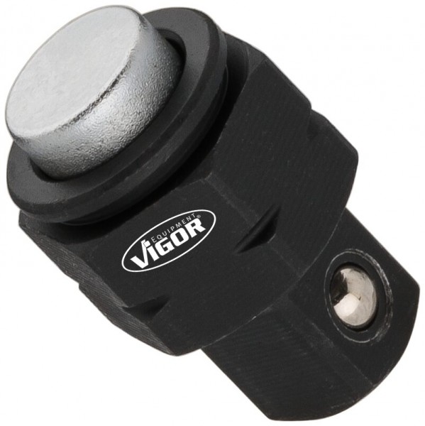 VIGOR Vierkant-Adapter, V7202-2, Außen-Sechskant 22 mm, Vierkant 12,5 mm (1/2 Zoll)