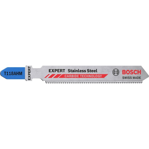 Bosch EXPERT ‘Stainless Steel’ T 118 AHM Stichsägeblatt, 3 Stück