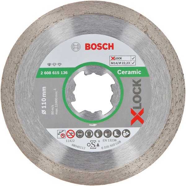 Bosch Diamanttrennscheibe X-LOCK Standard for Ceramic