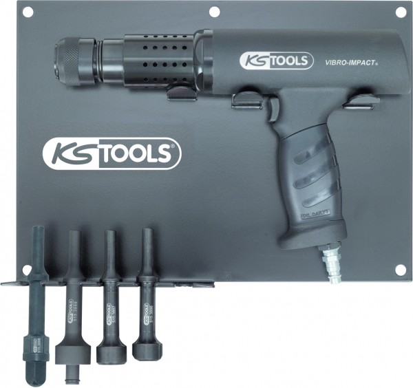 KS Tools Vibro-Impact Druckluft-Meißelhammer-Satz, 6-tlg