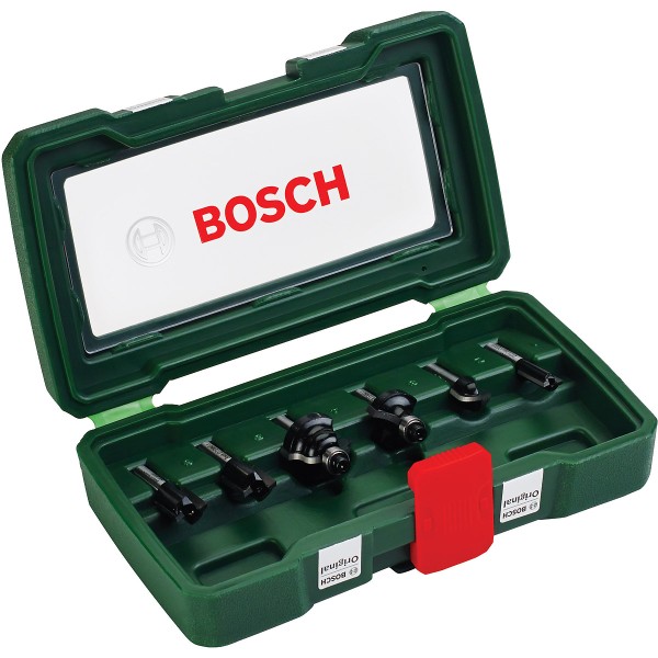 Bosch HM-Fräser-Set mit 1/4"-Schaft, 6-teilig