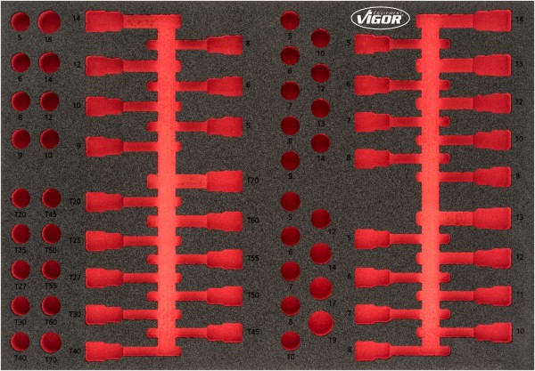 VIGOR Weichschaum-Einlage, leer, V4752