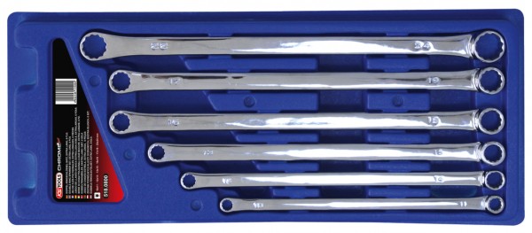 KS Tools CHROMEplus Doppel-Ringschlüssel-Satz, XL, 6-tlg